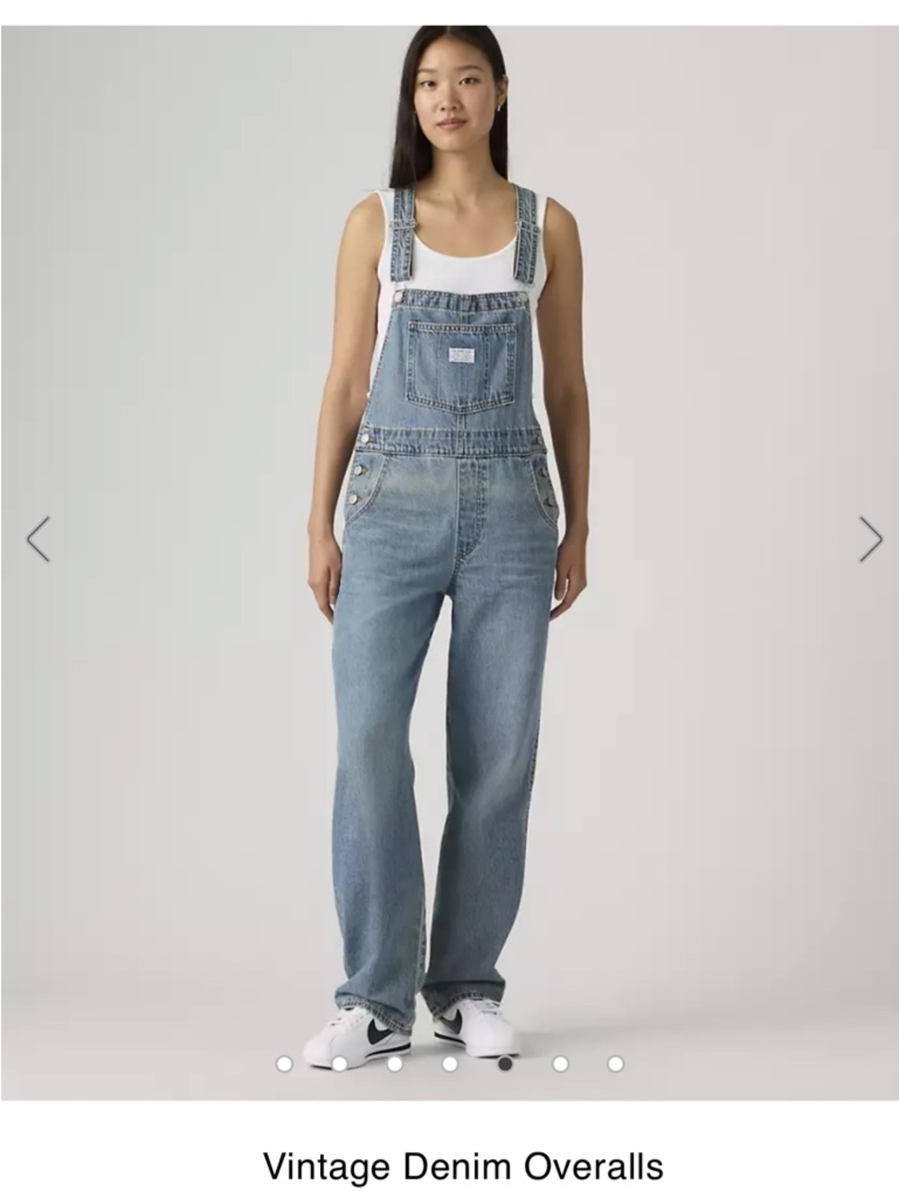 Levi's Light Blue Vintage Denim Overalls